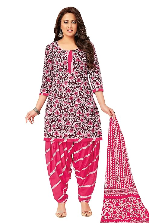 Miraan Cotton Printed Readymade Salwar Suit For Women (MIRAANSANBAT512)